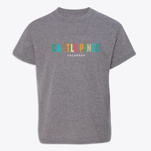 Castle Pines Colorado Color Pop Youth T-shirt