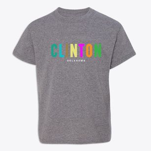 Clinton Oklahoma Color Pop Youth T-shirt