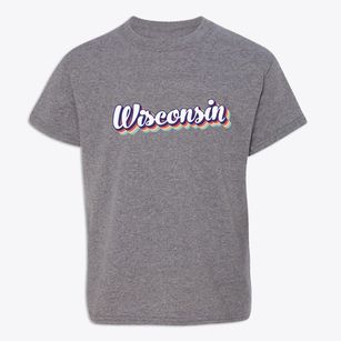  Wisconsin Retro Candy Vibes Youth T-shirt