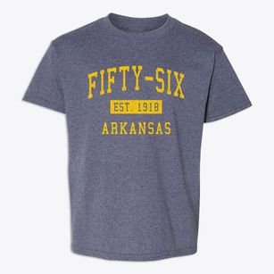 Fifty-six Arkansas Classic Established Youth T-shirt