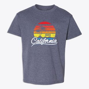Orick California Palm Tree Sunset Youth T-shirt