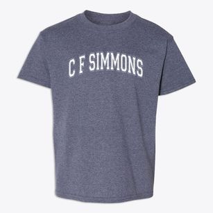 C F Simmons Middle School Varsity Arch Youth T-shirt