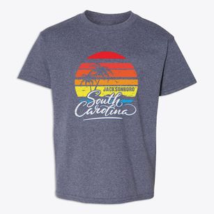 Jacksonboro South Carolina Palm Tree Sunset Youth T-shirt