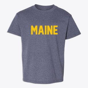 Maine Wisconsin Classic Block Youth T-shirt