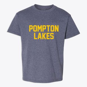 Pompton Lakes New Jersey Classic Block Youth T-shirt