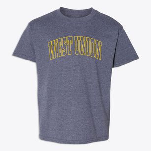 West Union New York Trendy Block Youth T-shirt