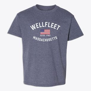 Wellfleet Massachusetts Patriot Youth T-shirt
