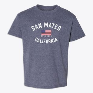 San Mateo California Patriot Youth T-shirt