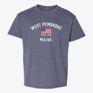 West Pembroke Maine Patriot Youth T-shirt