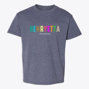 Henryetta Oklahoma Color Pop Youth T-shirt