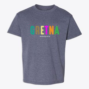 Gretna Nebraska Color Pop Youth T-shirt