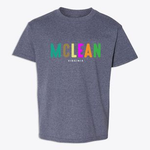 Mclean Virginia Color Pop Youth T-shirt
