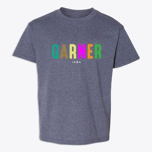 Garner Iowa Color Pop Youth T-shirt