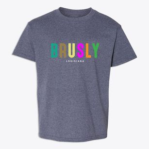 Brusly Louisiana Color Pop Youth T-shirt