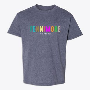 Fennimore Wisconsin Color Pop Youth T-shirt