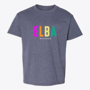 Elba Wisconsin Color Pop Youth T-shirt