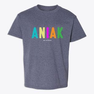 Aniak Alaska Color Pop Youth T-shirt
