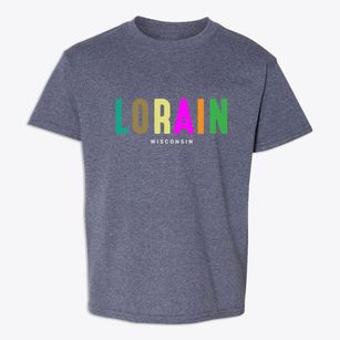 Lorain Wisconsin Color Pop Youth T-shirt