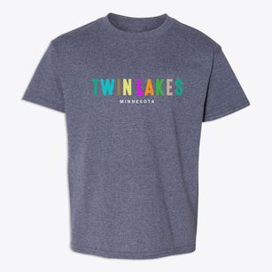 Twin Lakes Minnesota Color Pop Youth T-shirt