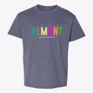 Almont North Dakota Color Pop Youth T-shirt