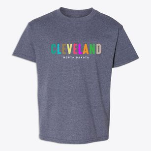 Cleveland North Dakota Color Pop Youth T-shirt