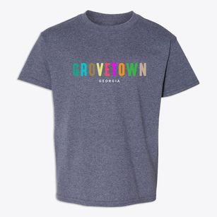 Grovetown Georgia Color Pop Youth T-shirt