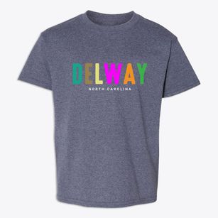 Delway North Carolina Color Pop Youth T-shirt