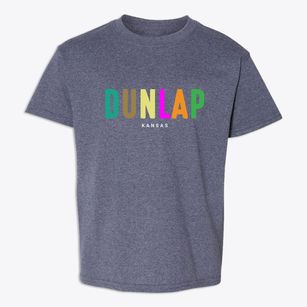 Dunlap Kansas Color Pop Youth T-shirt