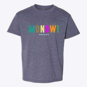 Monowi Nebraska Color Pop Youth T-shirt