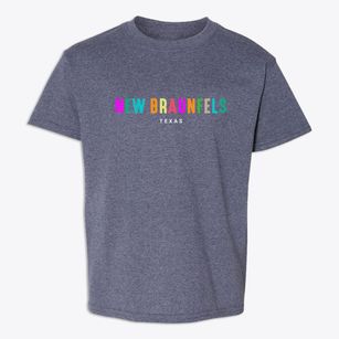 New Braunfels Texas Color Pop Youth T-shirt