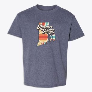  Rhode Island Retro Art Youth T-shirt