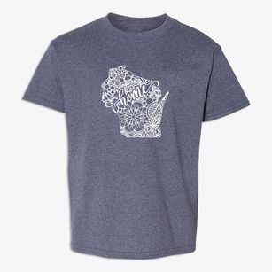  Wisconsin Mandala Youth T-shirt