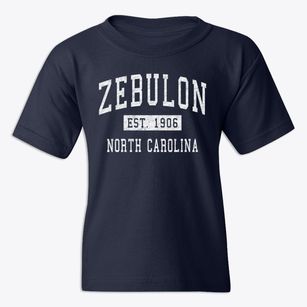 Zebulon North Carolina Classic Established Youth T-shirt