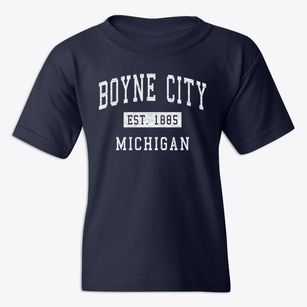 Boyne City Michigan Classic Established Youth T-shirt