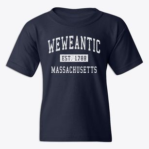 Weweantic Massachusetts Classic Established Youth T-shirt