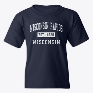 Wisconsin Rapids Wisconsin Classic Established Youth T-shirt