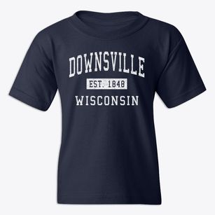Downsville Wisconsin Classic Established Youth T-shirt