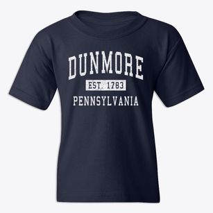 Dunmore Pennsylvania Classic Established Youth T-shirt