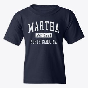 Martha North Carolina Classic Established Youth T-shirt