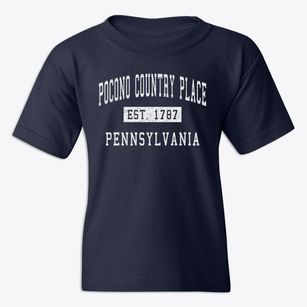 Pocono Country Place Pennsylvania Classic Established Youth T-shirt