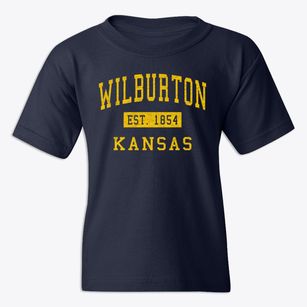 Wilburton Kansas Classic Established Youth T-shirt