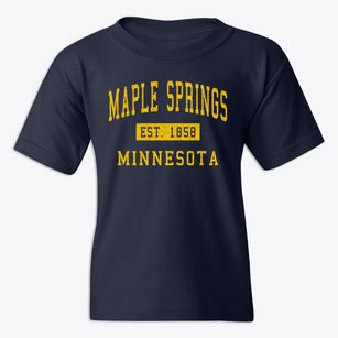 Maple Springs Minnesota Classic Established Youth T-shirt