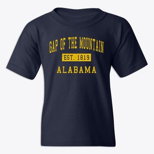Gap Of The Mountain Alabama Classic Established Youth T-shirt