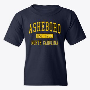 Asheboro North Carolina Classic Established Youth T-shirt