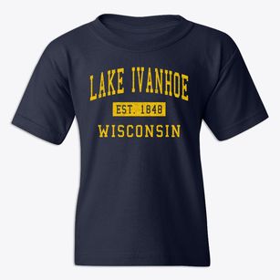Lake Ivanhoe Wisconsin Classic Established Youth T-shirt