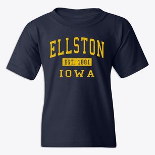 Ellston Iowa Classic Established Youth T-shirt