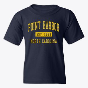 Point Harbor North Carolina Classic Established Youth T-shirt