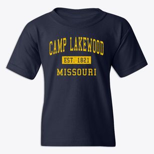 Camp Lakewood Missouri Classic Established Youth T-shirt