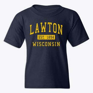 Lawton Wisconsin Classic Established Youth T-shirt