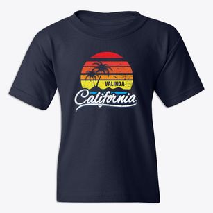 Valinda California Palm Tree Sunset Youth T-shirt